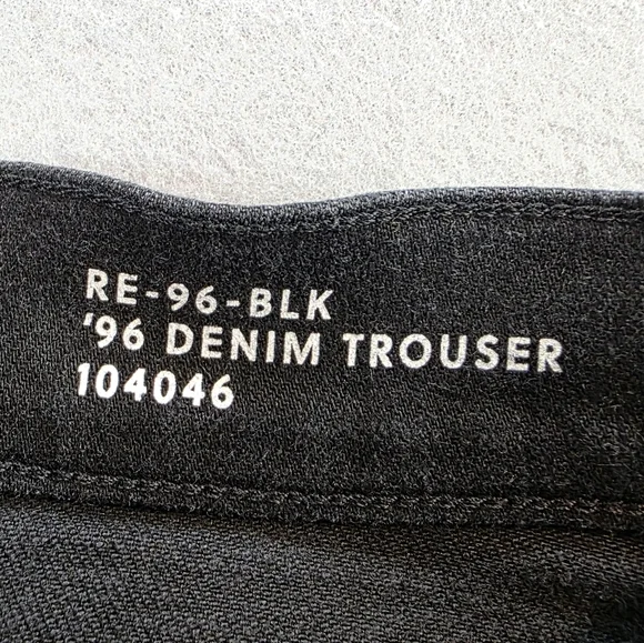 J. Crew Denim Trouser In 1996 Semi-stretch Black Wash Wide Leg Jeans sz 27 - Picture 4 of 12